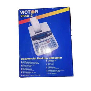 Victor 2640-2 12 Digit Heavy Duty Printing Calculator | Business & Accounting |
